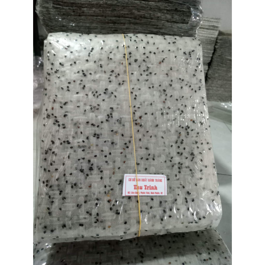 2kg - 2kg2  Bánh tráng mè đặc sản Phan Rang hàng LOẠI NHẤT, "Bánh tráng Nhúng mè đen hoặc Nướng"