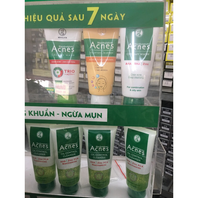 Sữa rửa mặt acnes các loại 100g