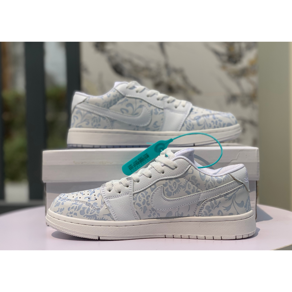 Giày thể thao Nam Nữ Sneaker Jordan 1 Low White AJ1 Trắng - Phiên bản đổi màu