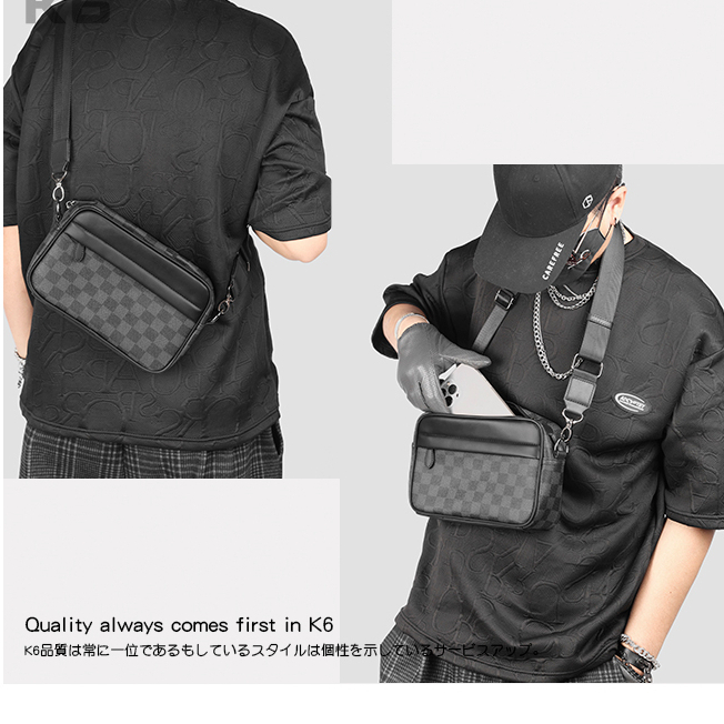 Túi xách nam đeo chéo da PU cao cấp màu caro thời trang cao cấp chống nước Tomado TD04