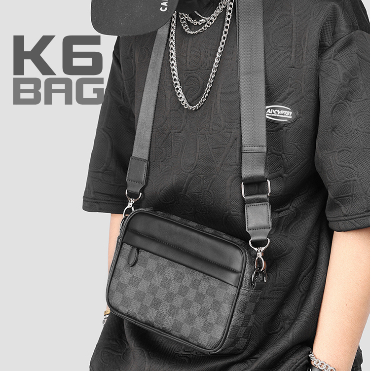 Túi xách nam đeo chéo da PU cao cấp màu caro thời trang cao cấp chống nước Tomado TD04