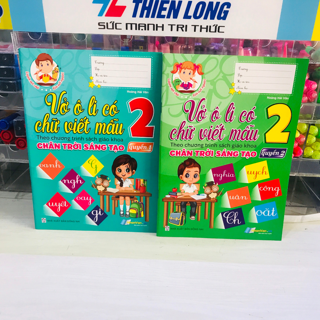 vở oly có chữ mẫu lớp 2 theo chân trời sáng tạo