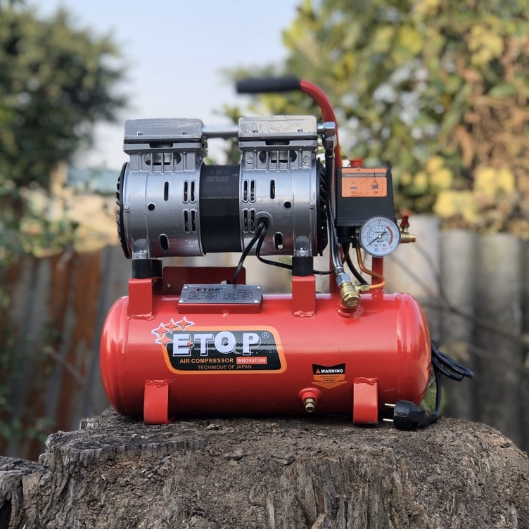 Máy nén khí sạch mini bình 9L ETOP - nén khí chống ồn
