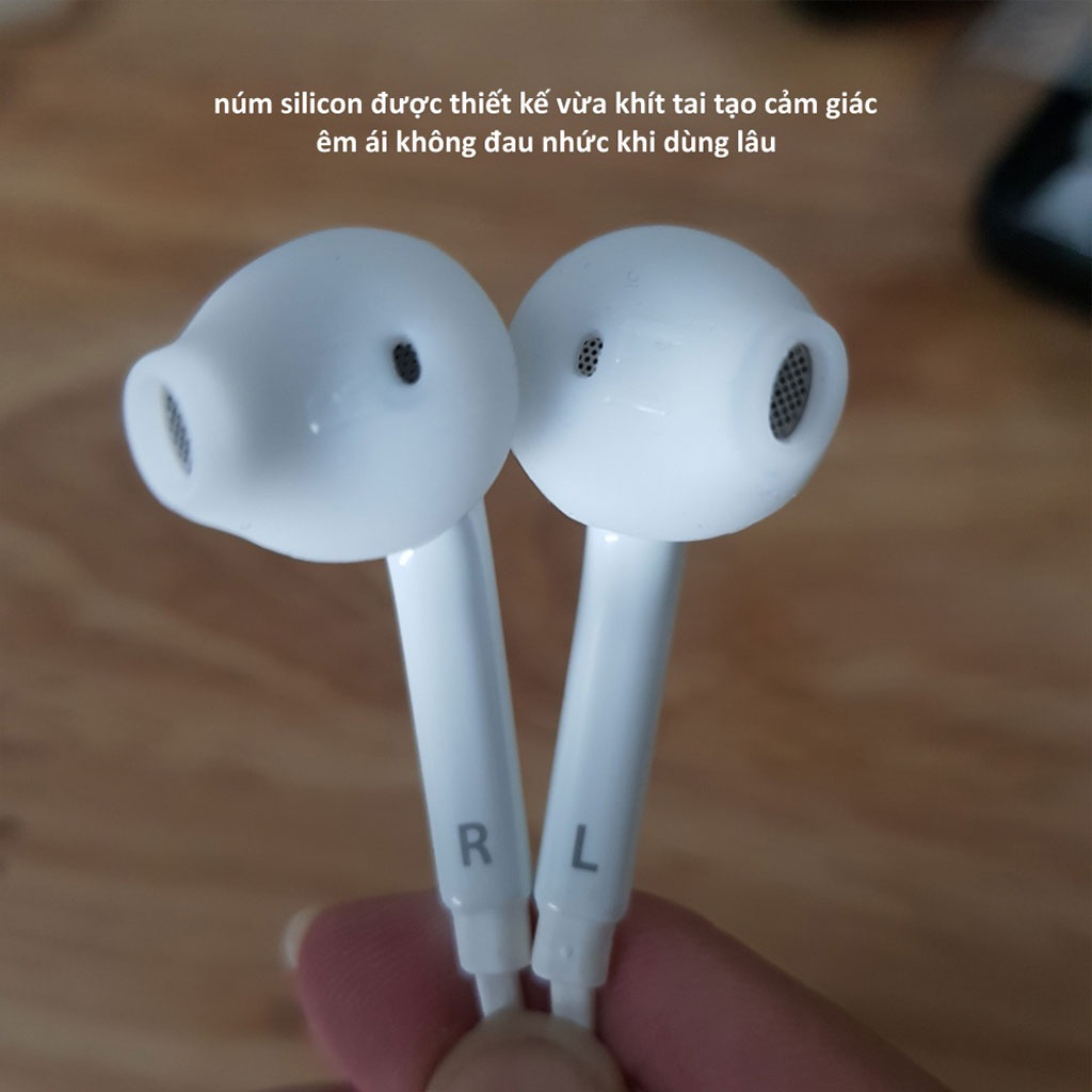 Tai nghe samsung có dây nhét tai s7, tai nghe chân tròn 3.5mm. âm bass chất lượng rõ ràng, hàng full box