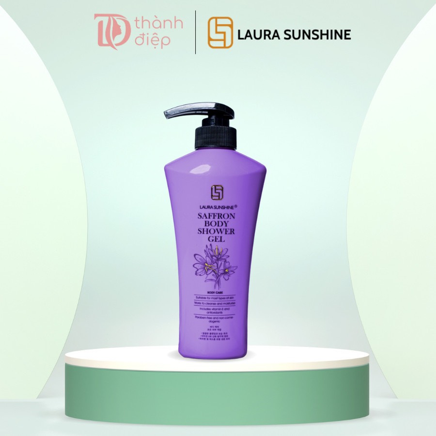 Sữa tắm nhuỵ hoa nghệ tây Laura Sunshine – Saffron Body Shower Gel