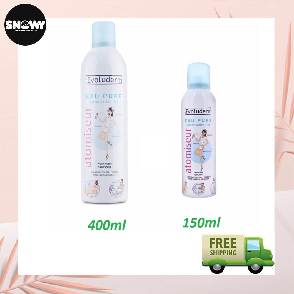 Xịt khoáng Evoluderm Atomiseur Eau Pure 400ml