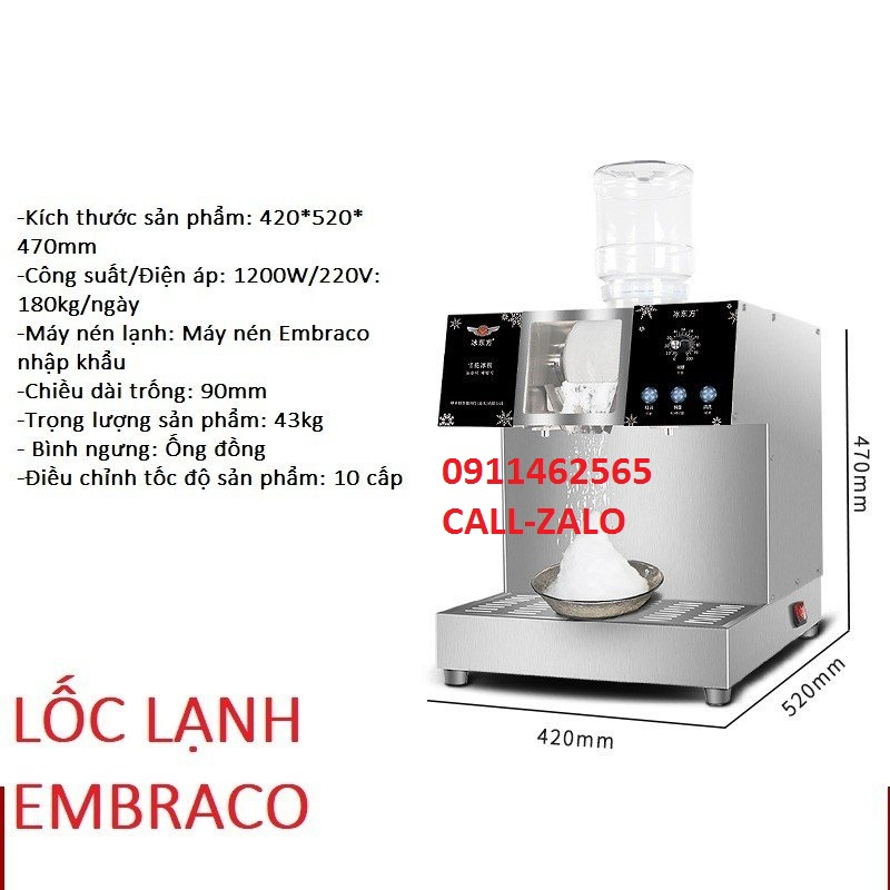 Máy kem tuyết Bingsu Hàn Quốc, Inox 304 hàng cao cấp,Máy kem tuyết bingsu Hàn Quốc trái cây...bảo hà