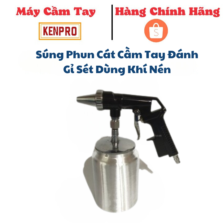 Súng Phun Cát Cầm Tay Đánh Gỉ Sét Dùng Khí Nén