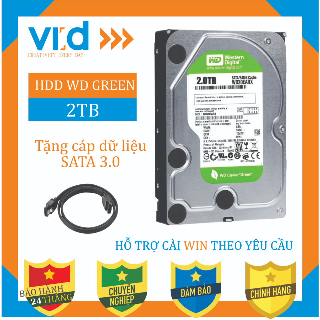 Ổ Cứng HDD cho PC,CAMERA 3.5inch 500GB | 1TB | 2TB - Western , Seagate - Hàng tháo máy - BH 24 tháng !!!