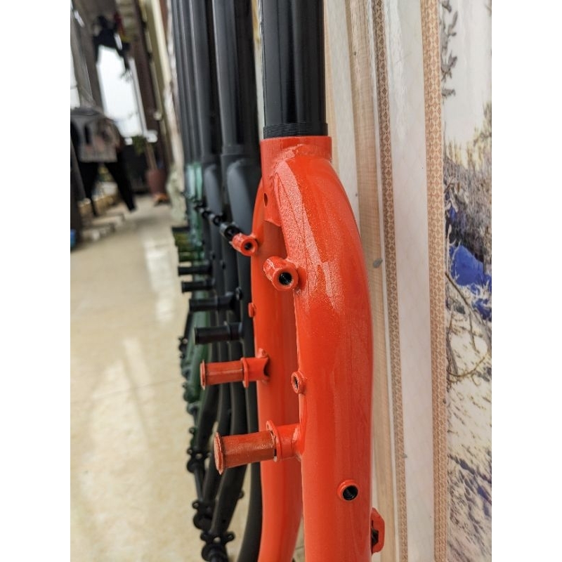 Phuộc thép touring bikepacking xe đạp đường trường 700c