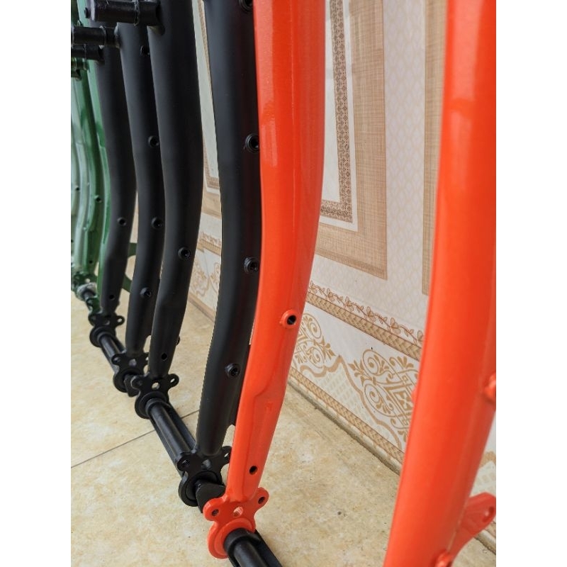 Phuộc thép touring bikepacking xe đạp đường trường 700c