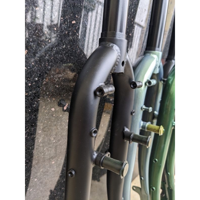 Phuộc thép touring bikepacking xe đạp đường trường 700c