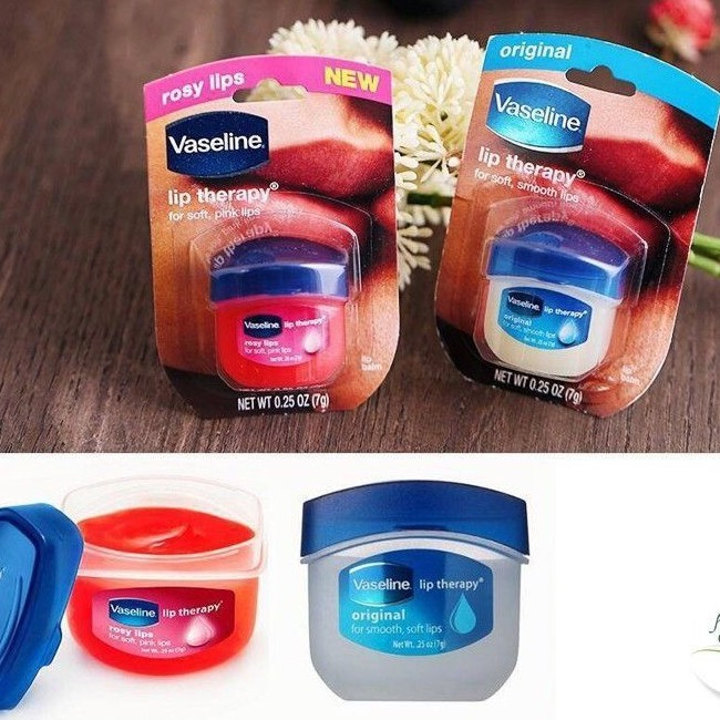 Dưỡng Môi VASELINE 7g Dạng Hũ Loại Rẻ Đủ Vị-Shop Mĩ Phẩm