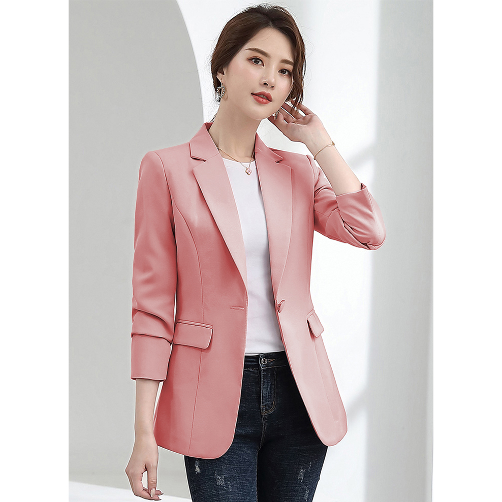 Áo vest nữ công sở tay dài form chuẩn ,chất vải tuyết mưa dày dặn, 2 lớp lót lụa , độn vai ,đường may sắc nét AV05