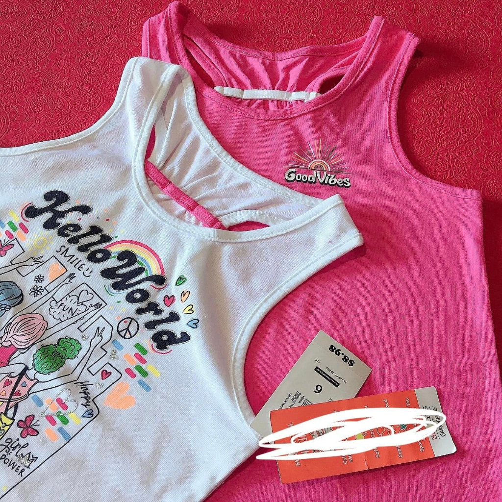 Áo ba lỗ bé gái size đại 4t-10t