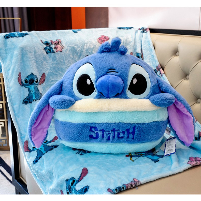 Order | Bộ gối chăn văn phòng, gối dựa lưng size lớn, gối ôm hoạt hình gấu hồng Lotso, Stick, Pooh đáng yêu mềm mại