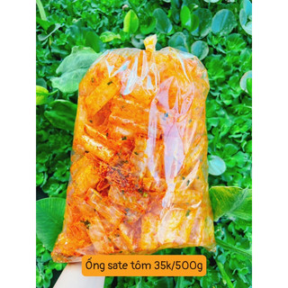 Ống sate tôm hành - Bánh tráng Tây Ninh