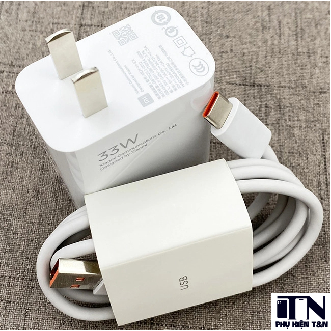 Bộ Sạc Nhanh Xiaomi 33W,67w Cổng Type-C - Sạc Nhanh Cho Điện Thoại Android, IOS Full Box Pin Vào Ổn Định, Không Nóng Máy