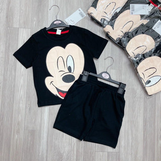 Bộ thun cộc hè chuột Mickey cho bé trai