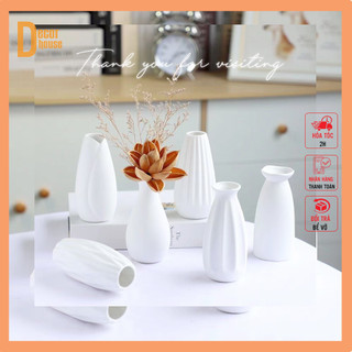 Bình hoa, lọ hoa gốm nhỏ, bình hoa decor trang trí cắm hoa.