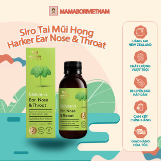 [Hàng chuẩn Air - Cam kết chính hãng] Siro tai mũi họng Harker Ear Nose & Throat chuẩn New Zealand cho bé từ 0 - 12 tuổi