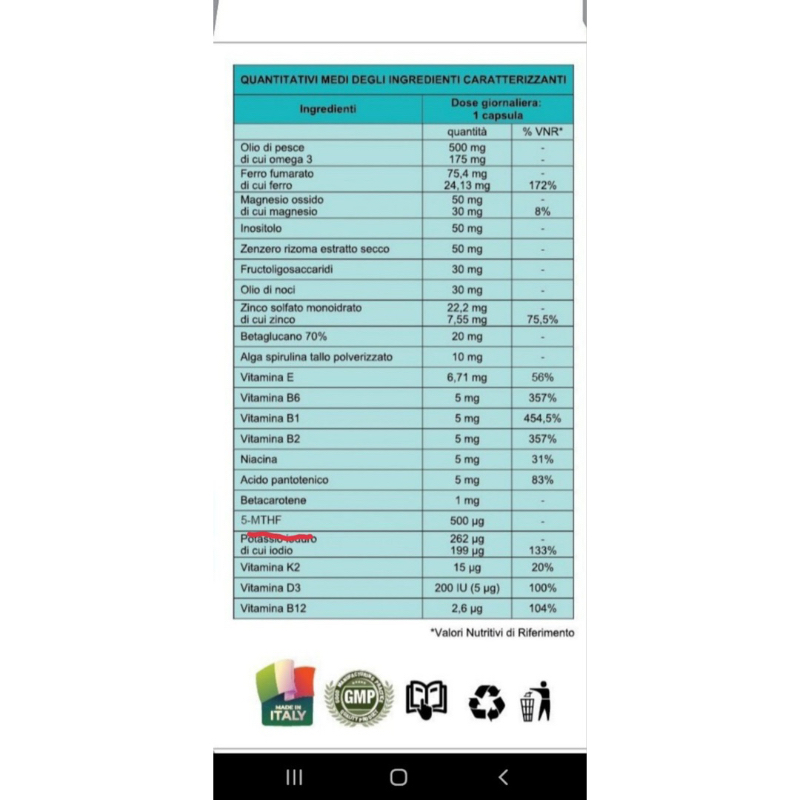 V-Euphoria Mama bổ sung các vitamin và khoáng chất