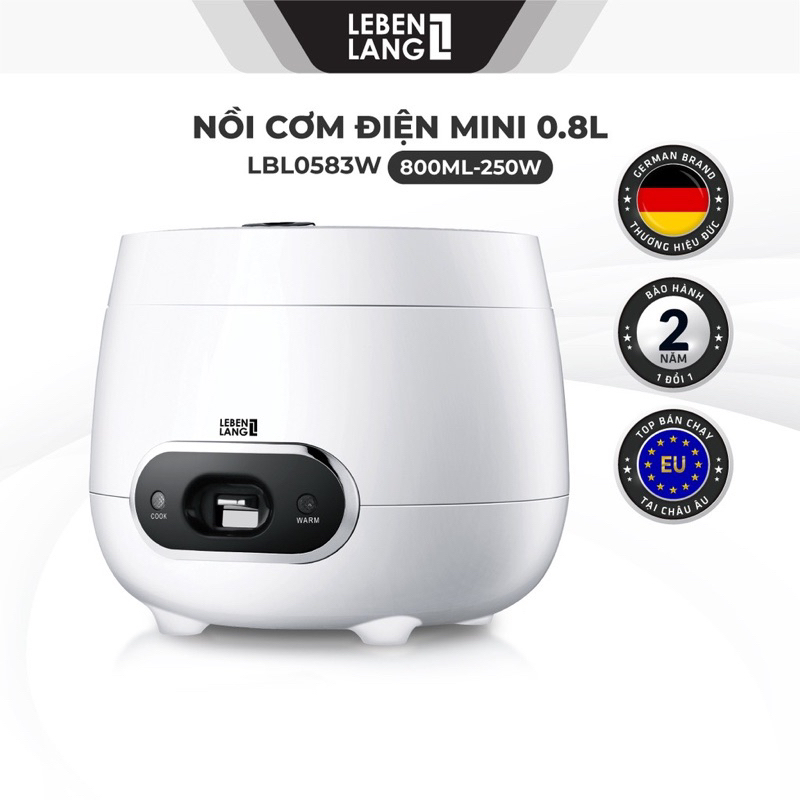 Nồi cơm điện Mini LEBENLANG LBL0583S, 0.8 lít hàng Đức