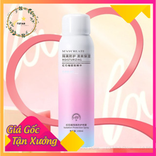 Combo 2 Xịt Chống Nắng Dưỡng Trắng MAYCREATE Moisturizing Spray Chai 150ml Nội Địa Trung