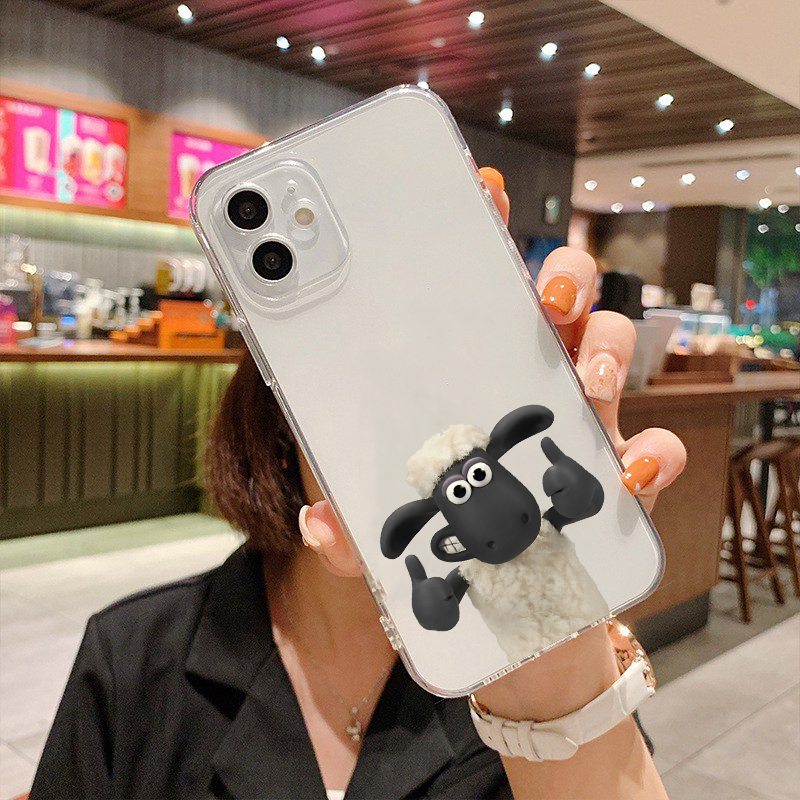 Ốp Điện Thoại Dẻo Cừu trắng hai like cực ngầu Chống Sốc Cho 13 12 11 Pro Max X Xr Xs Max 8 7 6 6s Plus uh24