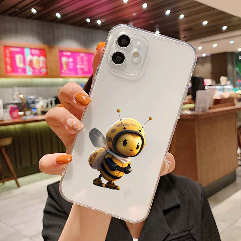 Ốp lưng iphone Ong vàng hai râu cực đáng yêu cute bảo vệ cam viền dẻo chống sốc ip 11 12 13 14 pro max uh25
