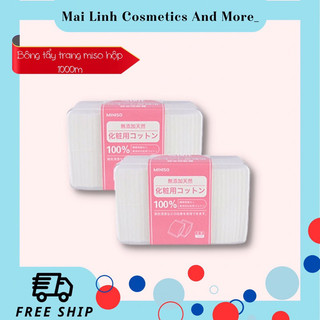 Bông tẩy trang miniso hộp 1000m