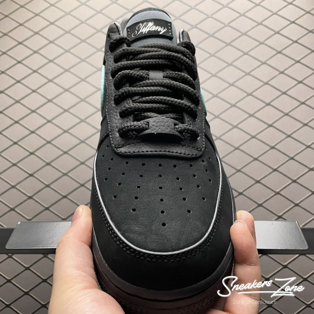 Giày Thể Thao Air Force 1 Low Tiffany & Co. 1837 Màu đen Logo Xanh Cực Phong Cách Cho Cả Nam Và Nữ Sneakers World