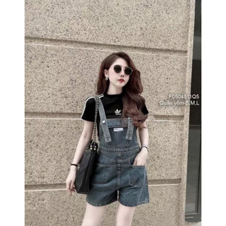 Jum jean xanh dáng ngắn