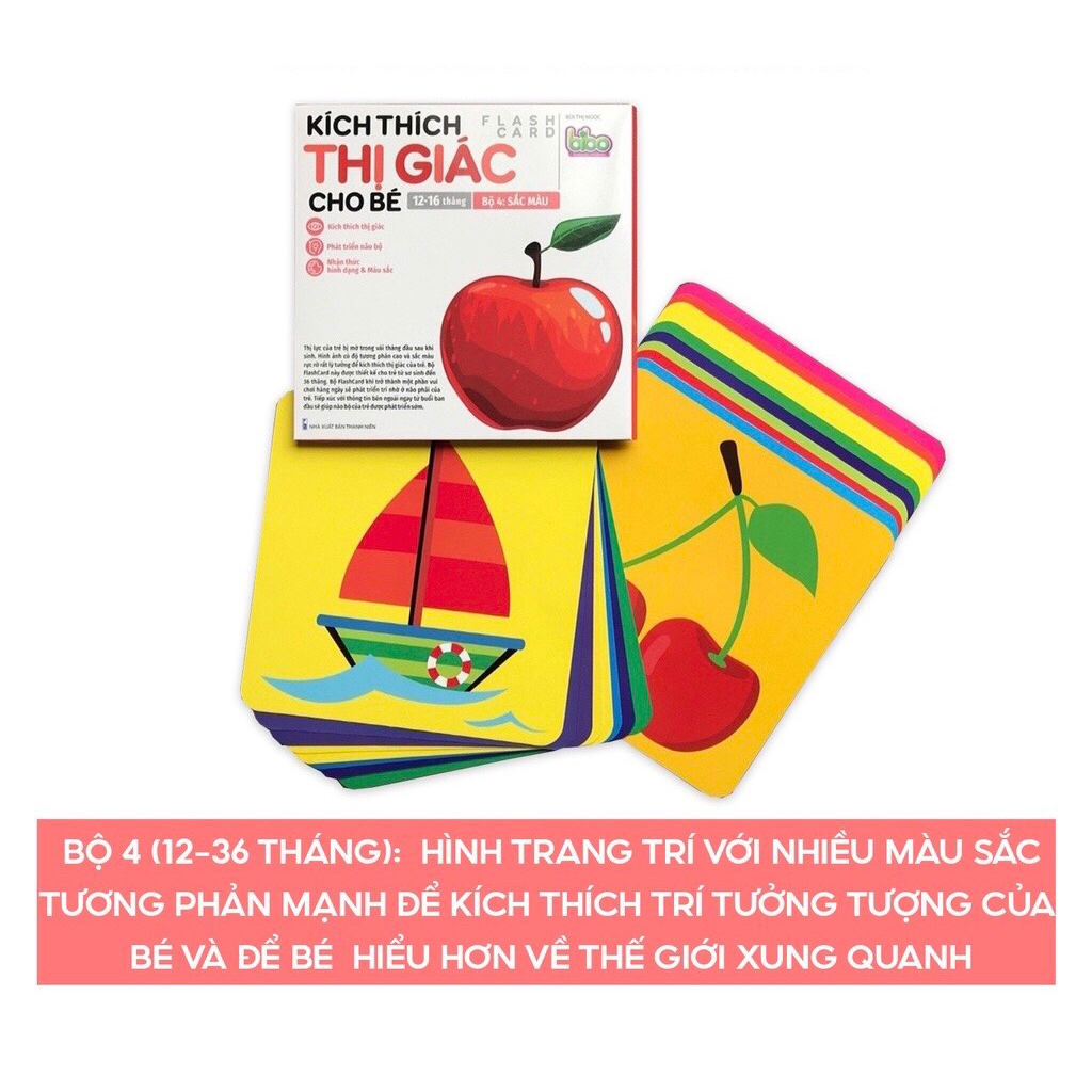 Sách - Bộ Thẻ Flashcard Kích Thích Thị Giác Cho Bé Phát Triển Não Bộ