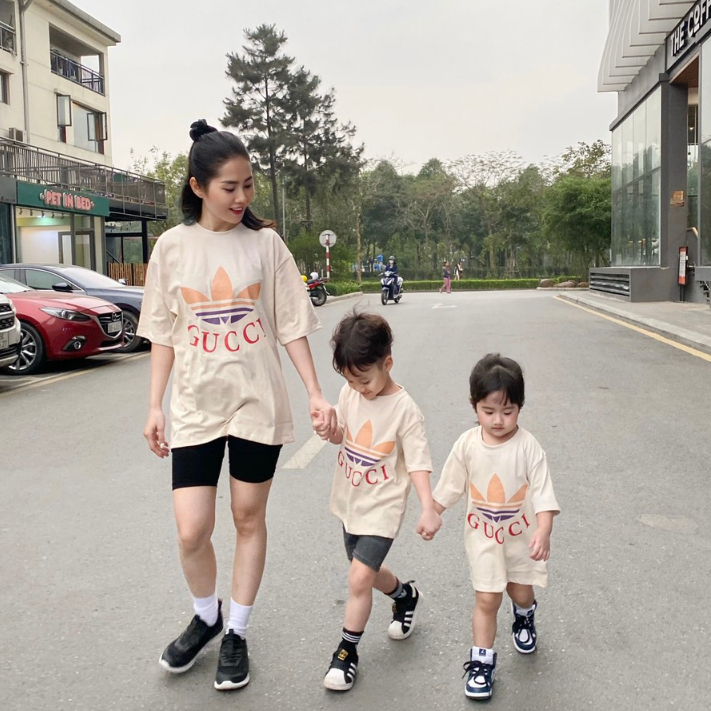 Set áo đôi mẹ bé GC chất cotton mềm mịn Mẫu mới 2023