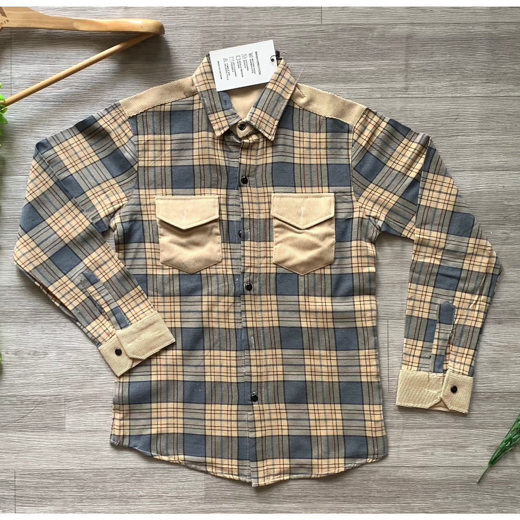 Áo Sơ Mi Nam Caro Flannel Mềm Mịn Kiểu Dáng Trẻ Trung Năng Động - D39404142
