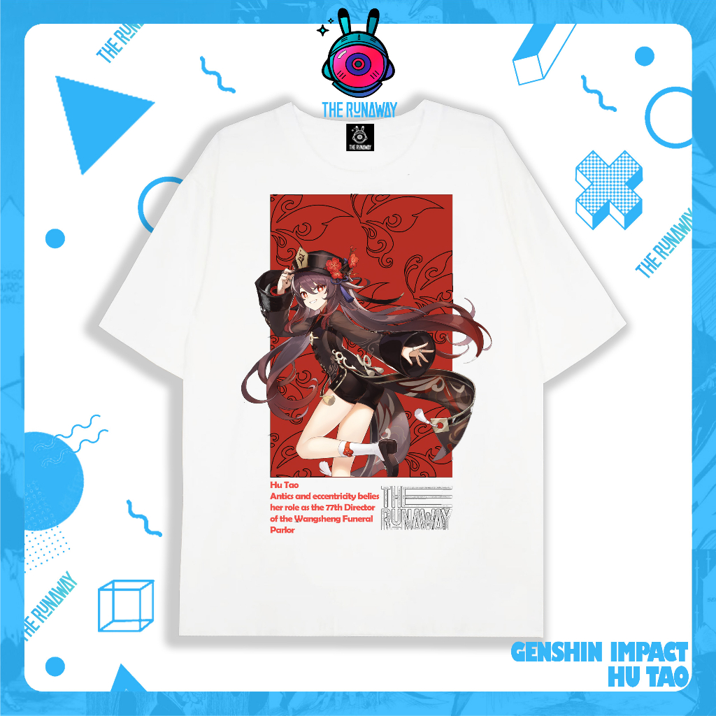 Áo phông Genshin Impact: Hutao Nam / Nữ by The Runaway