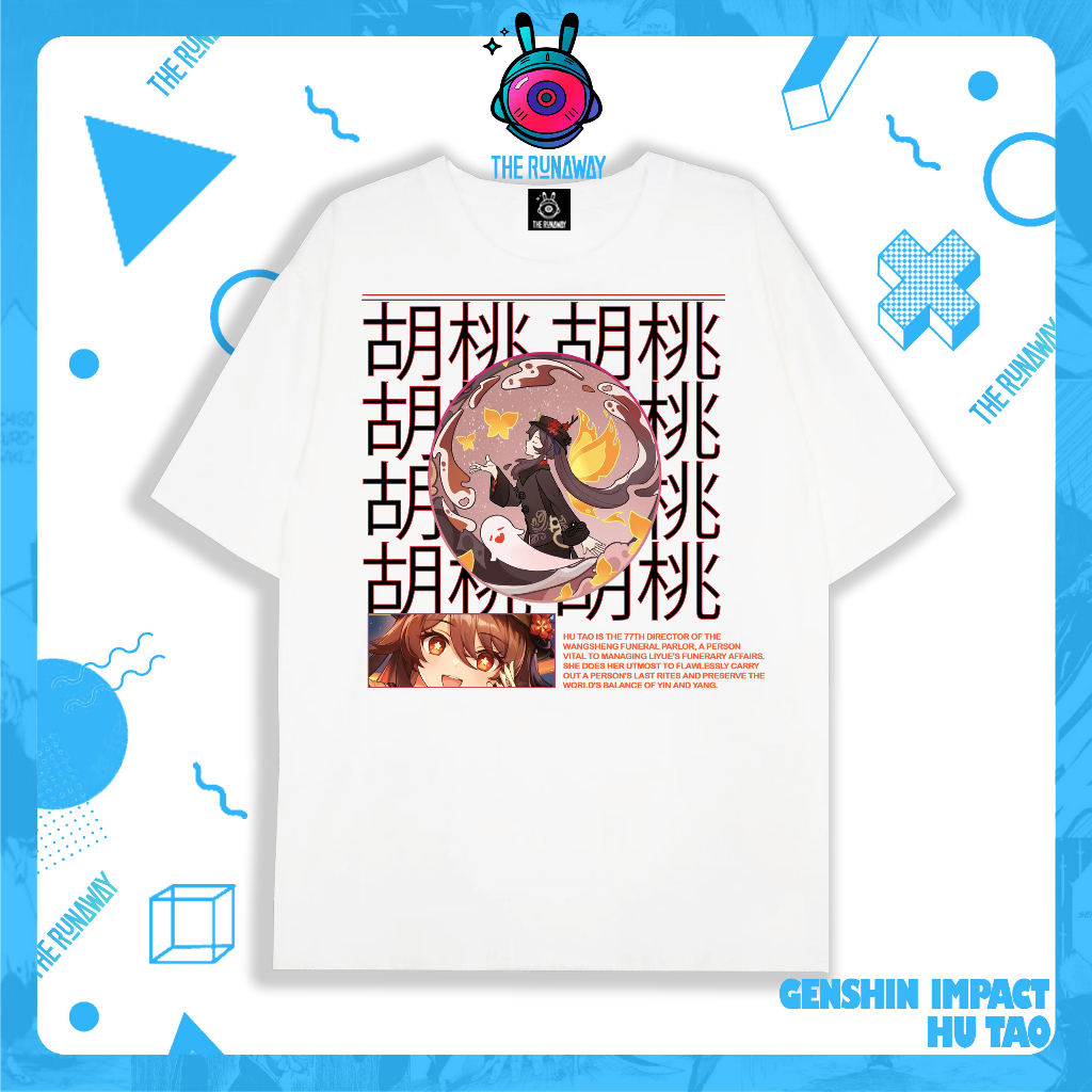 Áo phông Genshin Impact: Hutao Nam / Nữ by The Runaway