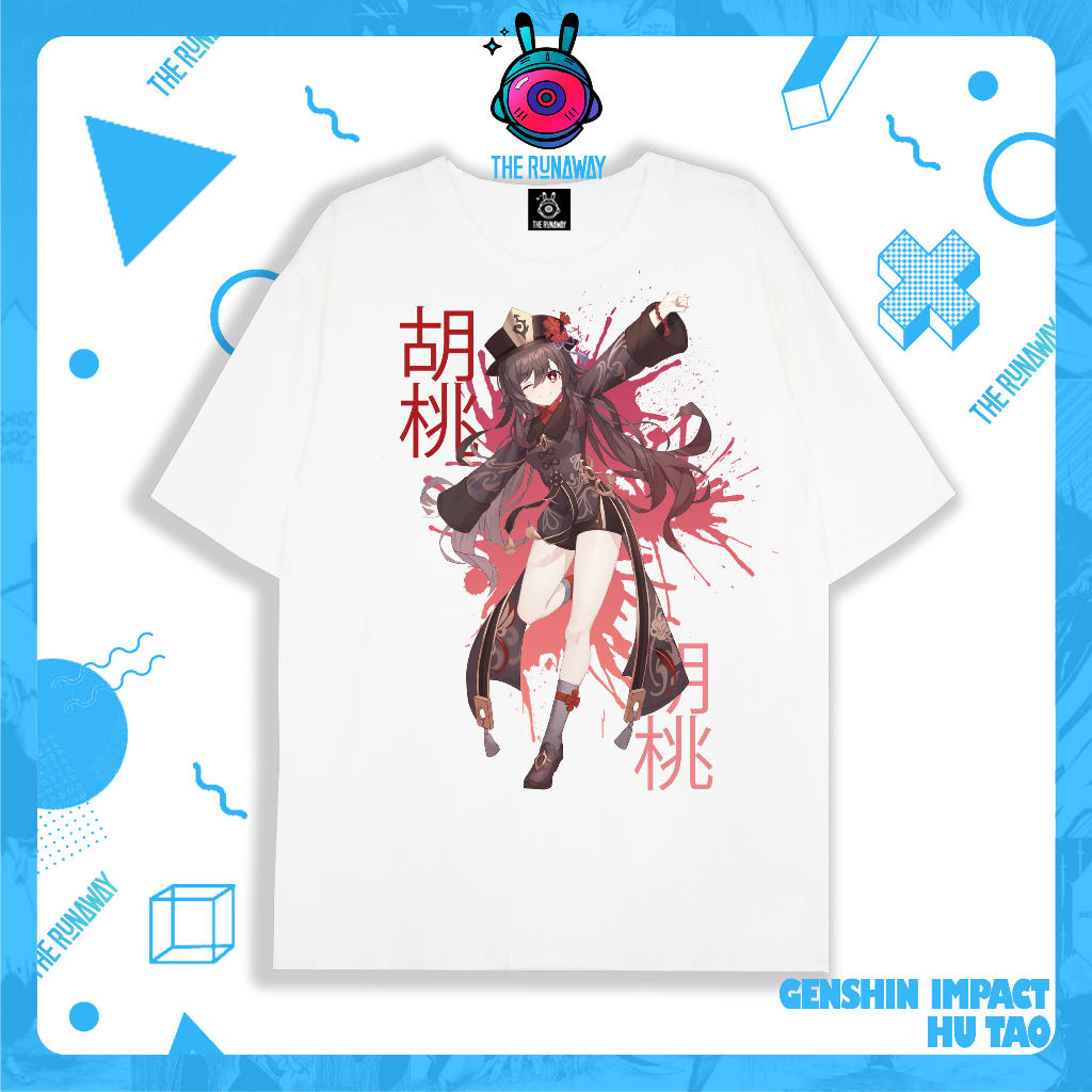 Áo phông Genshin Impact: Hutao Nam / Nữ by The Runaway
