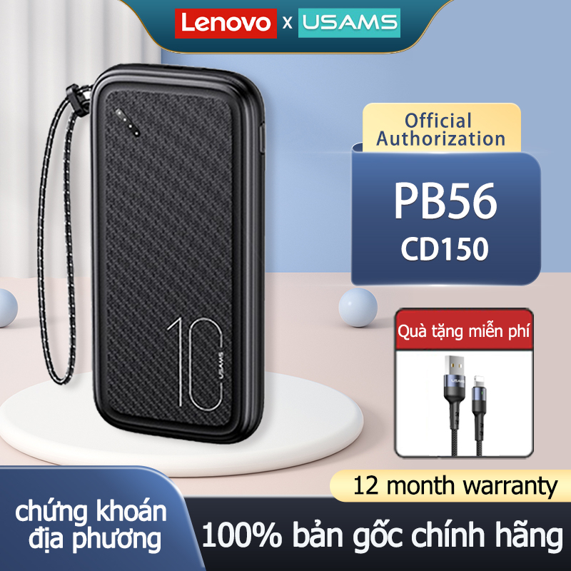 Sạc Dự Phòng USAMS PB56 10W 10000mAh Hai Cổng USB Tiện Dụng Dual USB Power Bank with Lanyard Powerbank