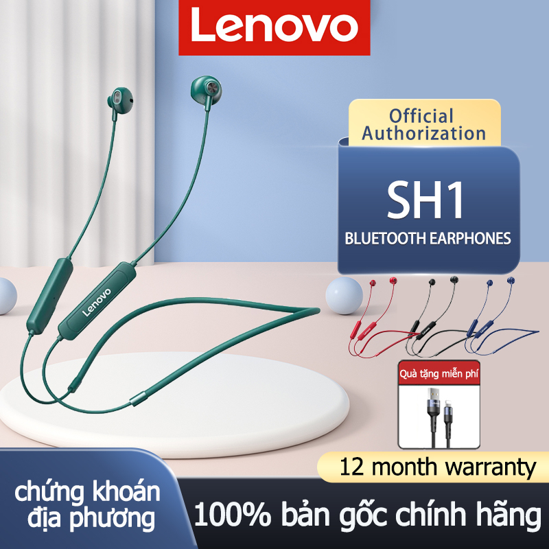 Tai nghe Lenovo SH1 Bluetooth thể thao TWS Bluetooth 5.0 không dây có micro và lượng pin dài IPX5 không thấm nước