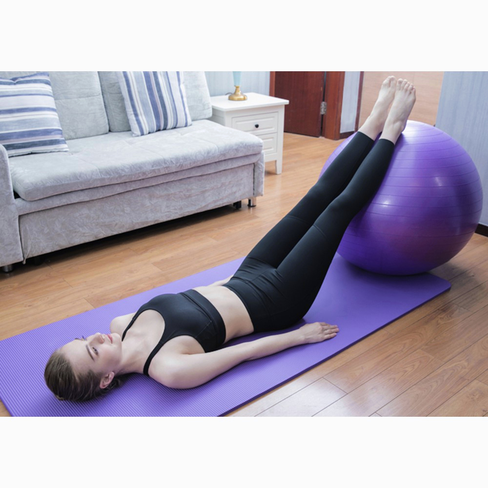 Bóng Tập YOGA, Banh Bóng Yoga Tập Gym Thể Hình Cao Cấp 55 65 75cm Dày 2mm Chống Nổ