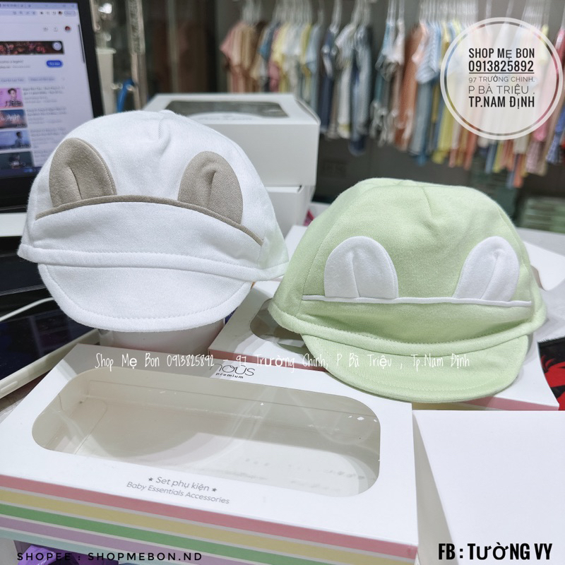 Mũ Nous lưỡi chai tai mèo cho bé trai bé gái