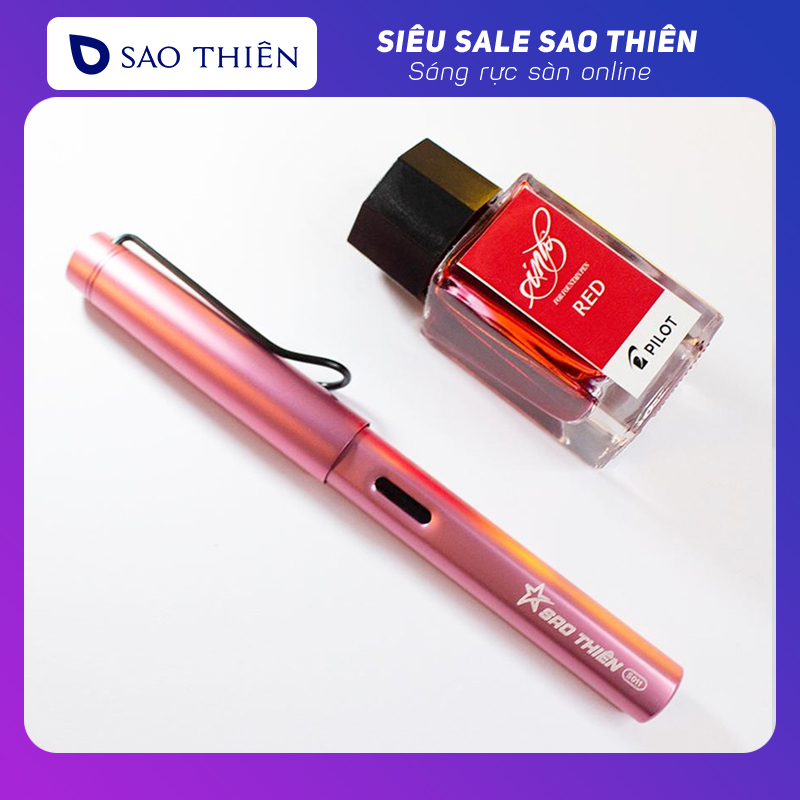 Combo Bút Mực Sao Thiên S011 ngòi lá tre và Mực 15ml