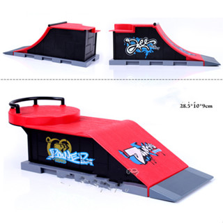 Địa Hình Dốc Cong Ván Trượt Ngón Tay Mini Tech Deck Fingerboard Bằng Nhựa Chân Hợp Kim