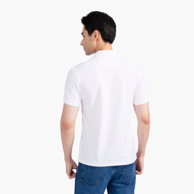 Áo polo nam INSIDEMEN chất thoáng khí thoải mái vải cotton trơn thêu chữ trên ngực IPS046S2