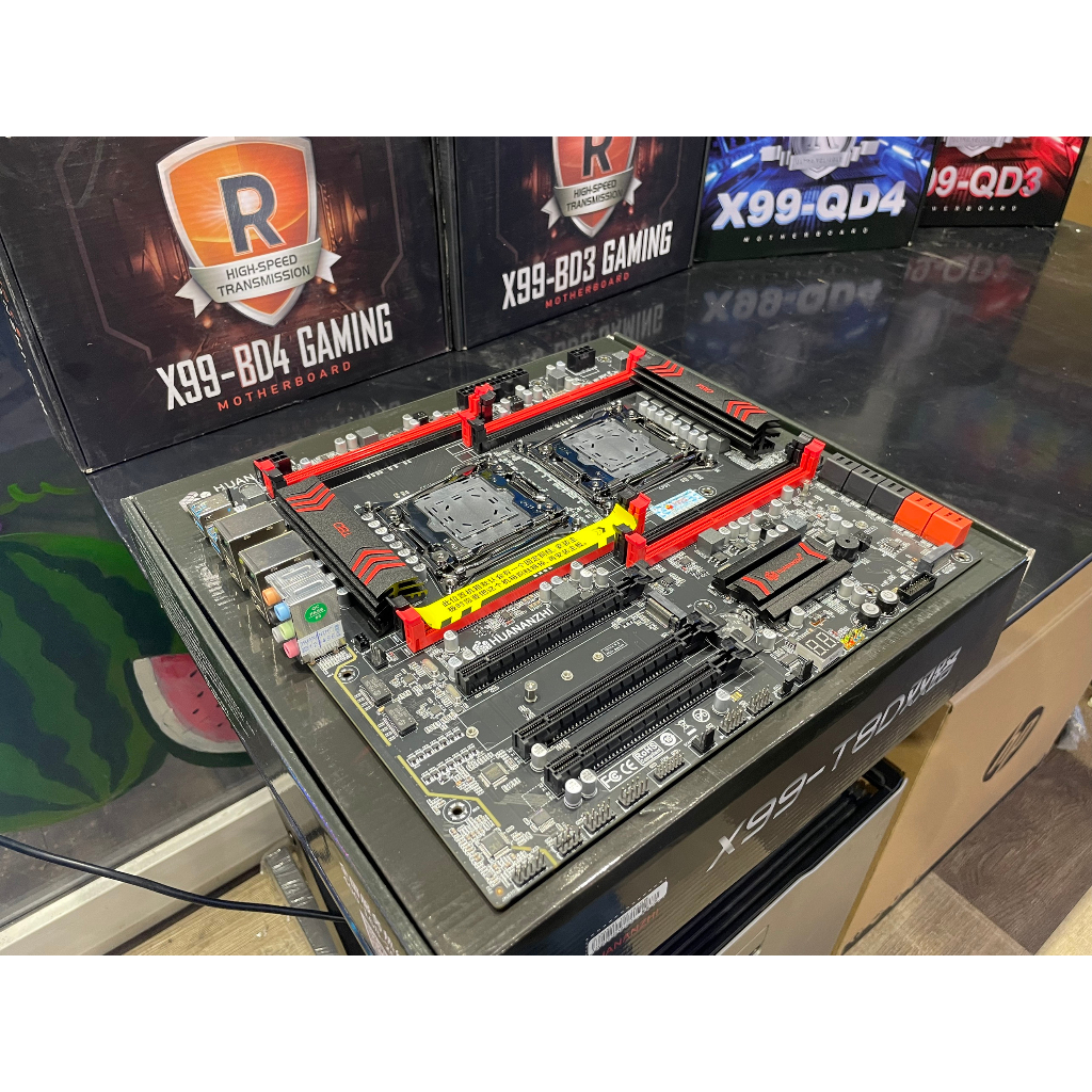 Bo mạch chủ Mainboard Huananzhi X99 Dual T8D linh kiện Main chính hãng Shopcom bảo hành 12 tháng