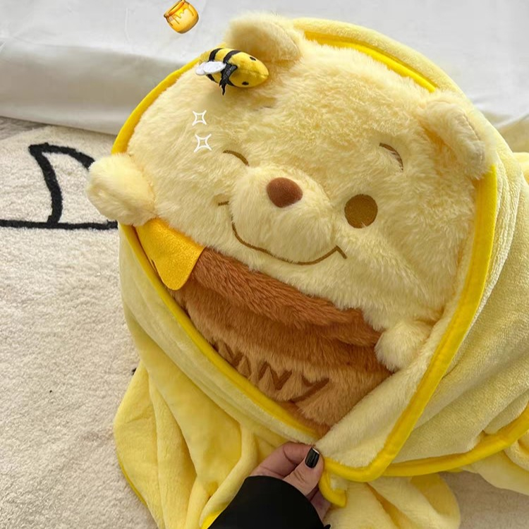 Order | Bộ gối chăn văn phòng gấu hoạt hình, gấu ong vàng ngộ nghĩnh, ngọt ngào cho mọi lứa tuổi