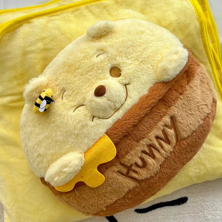 Order | Bộ gối chăn văn phòng gấu hoạt hình, gấu ong vàng ngộ nghĩnh, ngọt ngào cho mọi lứa tuổi