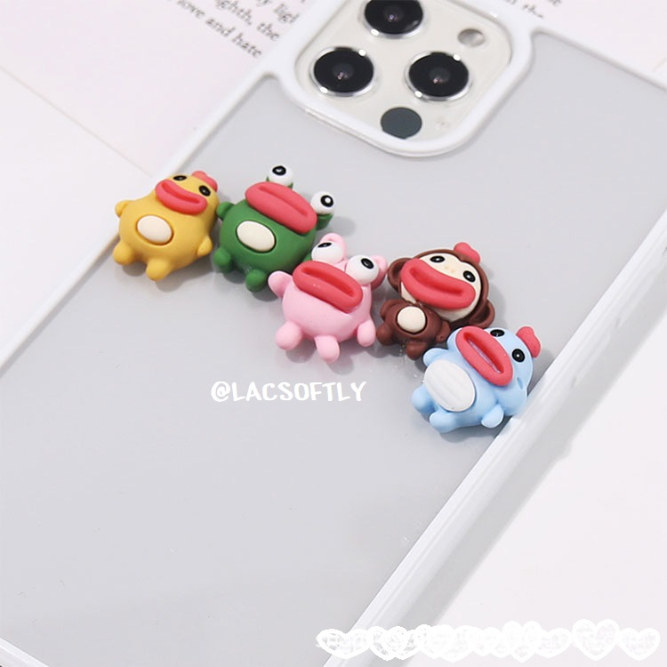 Charm môi trề mắt trố - Phụ kiện trang trí kẹp tóc, dán Jibbitz, vỏ ốp điện thoại, khung tranh DIY